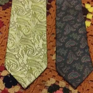 Vintage Paisley Ties ¯\(°_o)/¯ set of 2